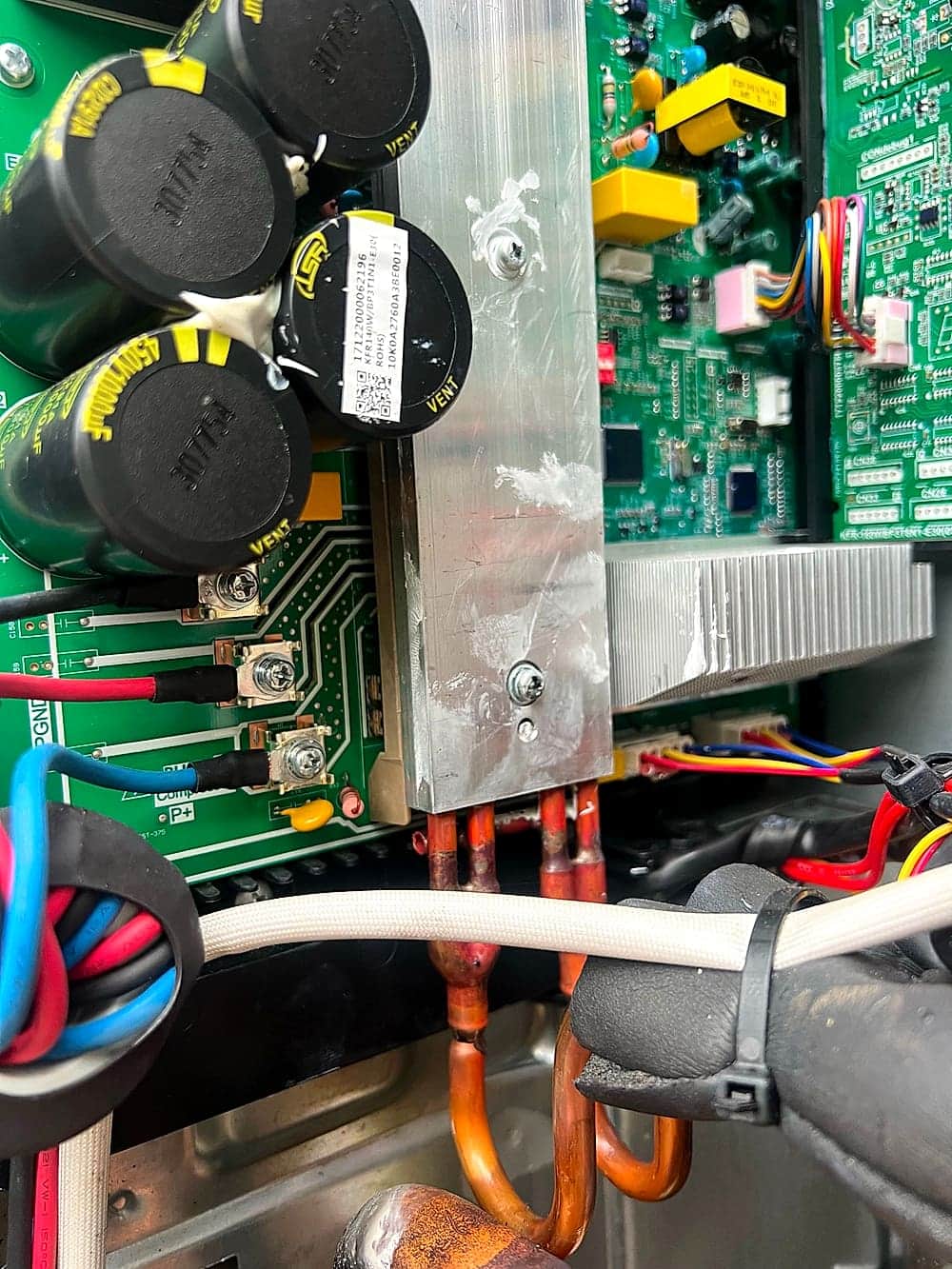 Component-level electrical work on an HVAC inverter board